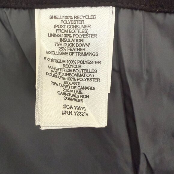 Lolë - Black - Classic Down Winter Coat with Hood - Size L - Picture 8 of 11